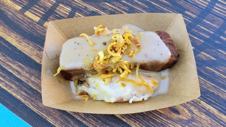 Disneyland Impossible Meatloaf with gravy