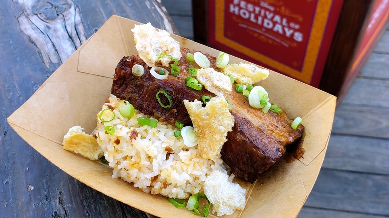 Disneyland pork belly adobo rice