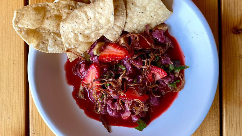 Antelope tartare with fried tostadas