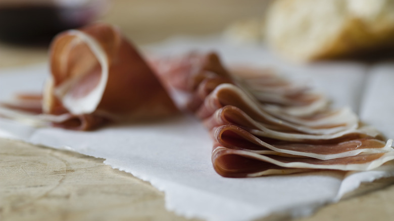 thin sliced Iberico