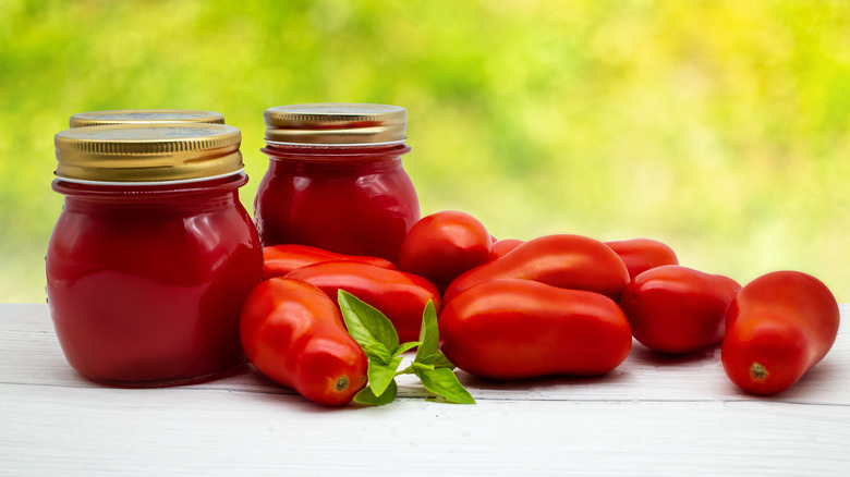 San Marzano tomatoes and sauce