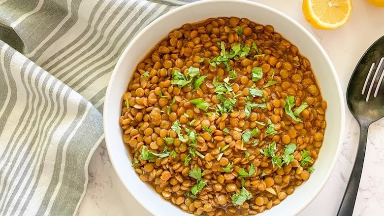 Bowl of lentils