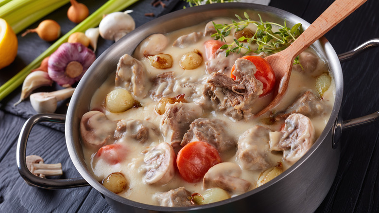 veal blanquette stew