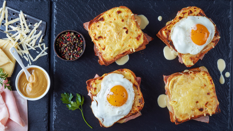 croque monsieur and croque madame sandwiches