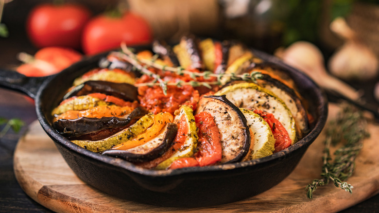 ratatouille in baking dish