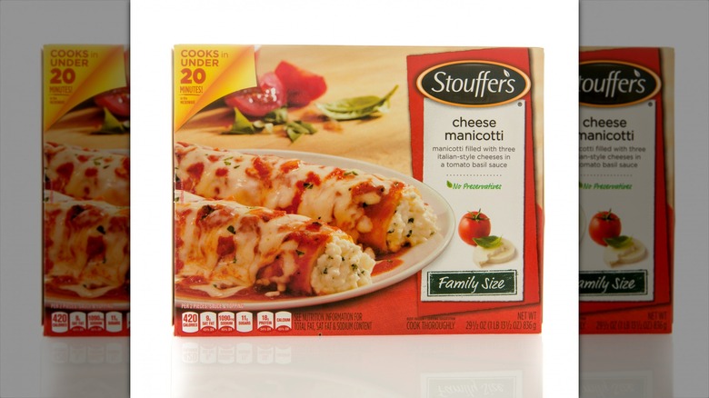 stouffer's frozen cheese manicotti meal