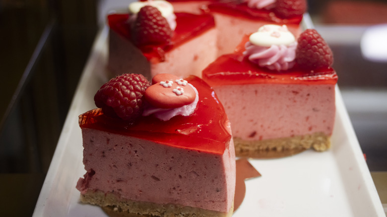 cake cut into small slices