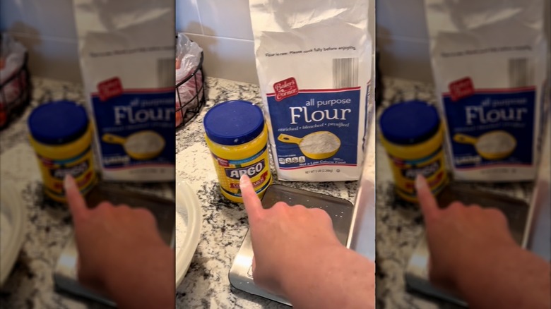 cornstarch and flour cake flour