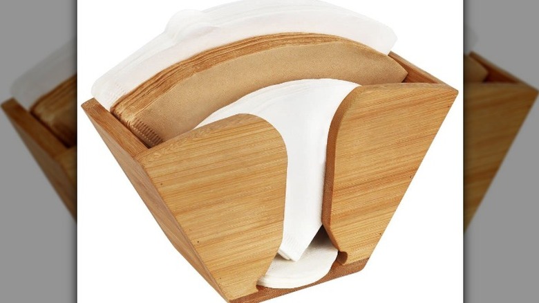 Unibene Bamboo Coffee Filter Holder