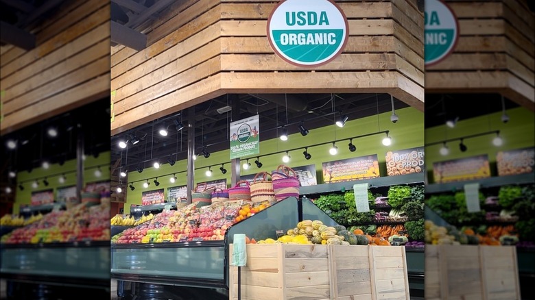 Natural Grocers store with produce