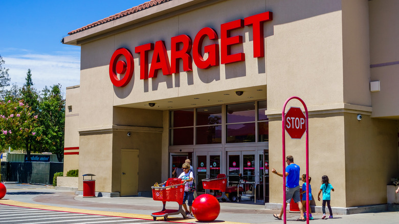 Target store with shoppers