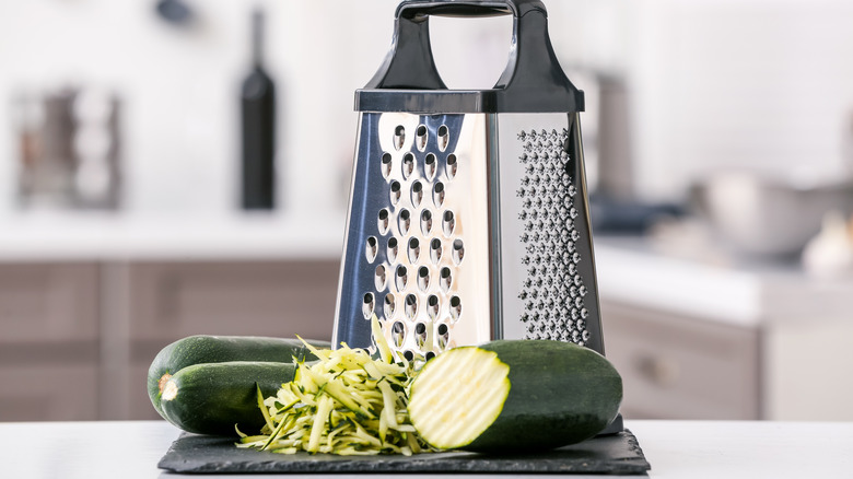 Grated zucchini