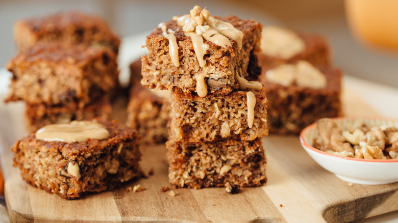 Banana bread peanut butter drizzle