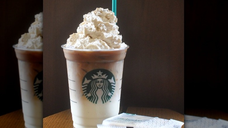 Asian Dolce Latte with whipped cream