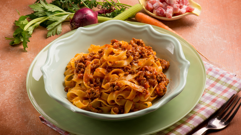 tagliatelle alla bolognese