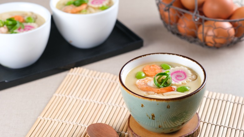 Chawanmushi steamed custard eggs