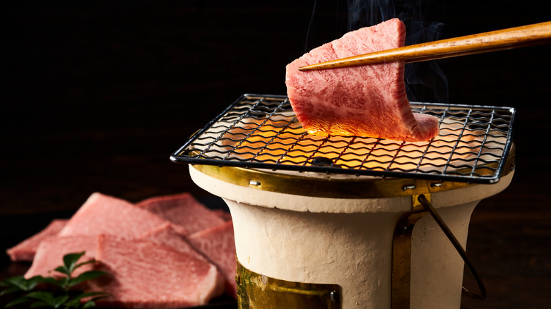 Grilled beef Japanese yakiniku