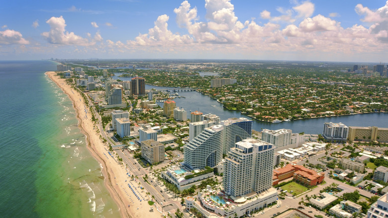 Fort Lauderdale beachfront and canal