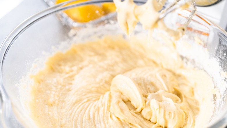 Lemon cake batter ingredients