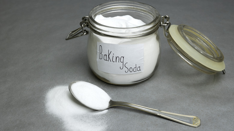 Baking soda in a jar