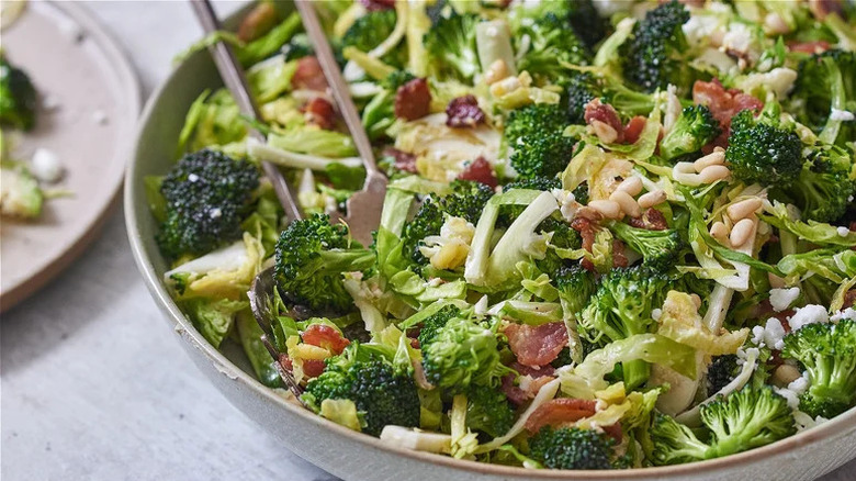 Broccoli Bacon Brussels Salad