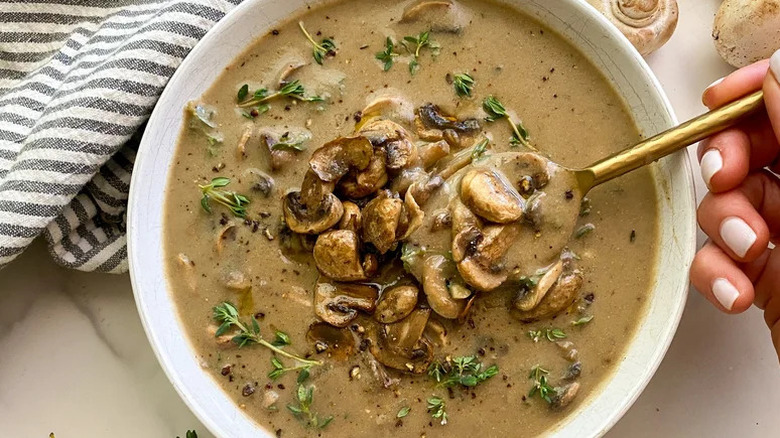 Umami-Rich Cream of Mushroom Soup