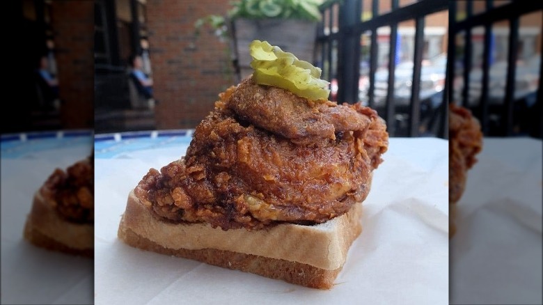 Prince's Hot Chicken with bread