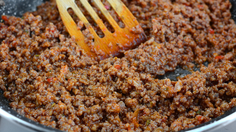 Sauteed ground beef