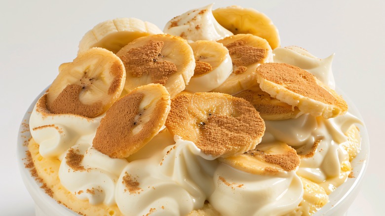 Single banana pudding portion