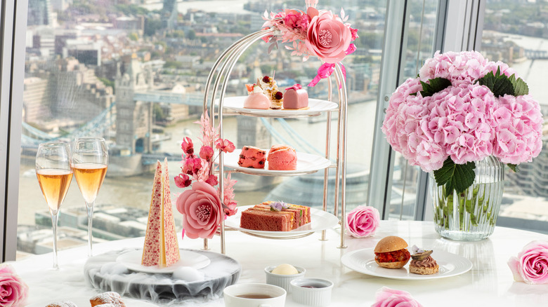 Afternoon tea overlooking London