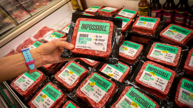 Impossible burger meat
