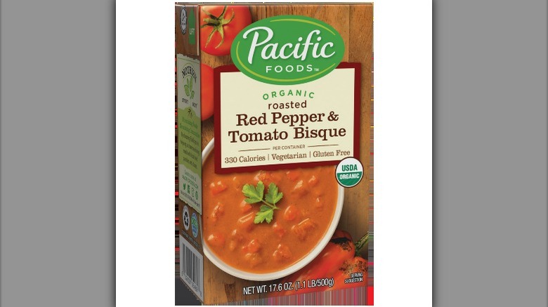 Pacific Foods soup carton