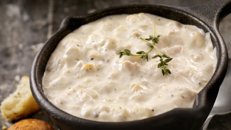 New England clam chowder