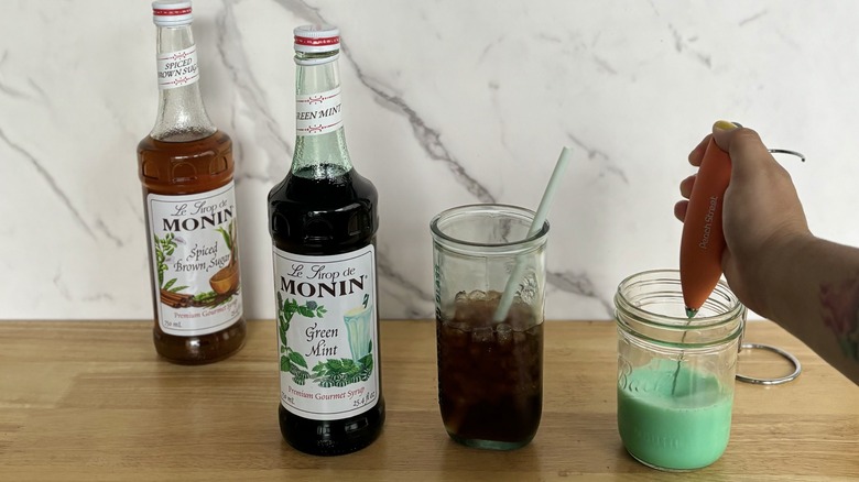 Green mint syrup