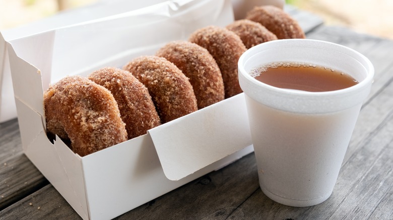 apple cider and donuts