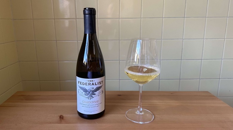 Federalist chardonnay bottle