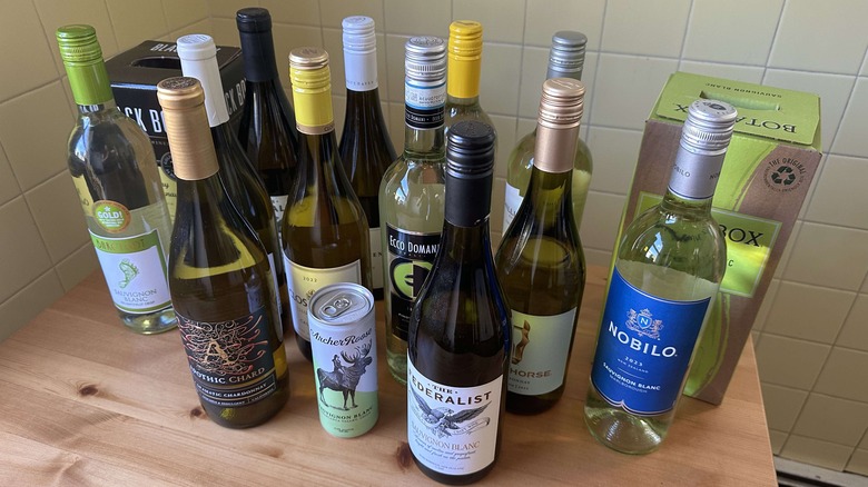 Value white wine bottles