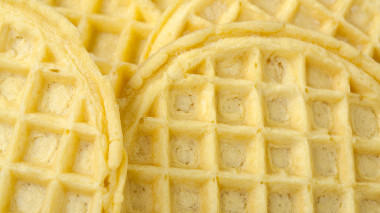 Close up image of waffles