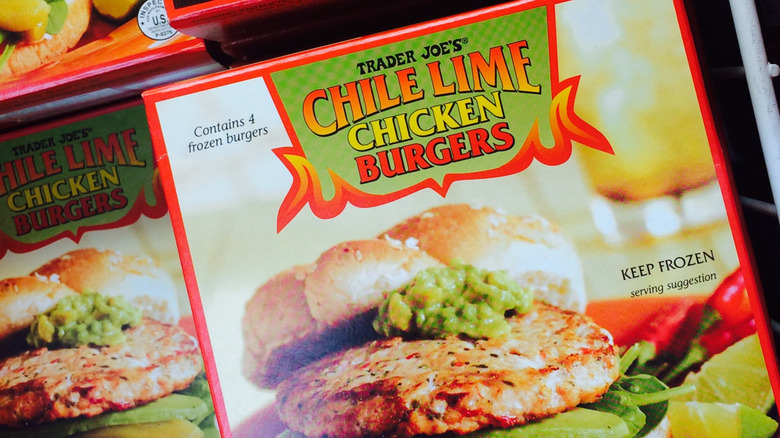 Trader Joe's chicken lime burgers