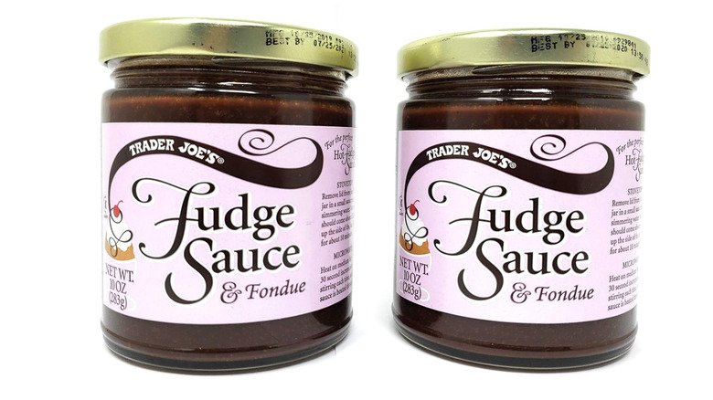 Two jars of Trader Joe's Fudge Sauce & Fondue