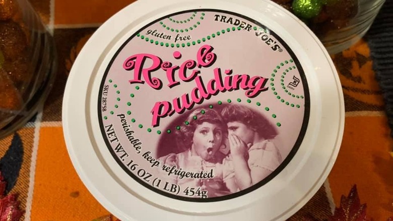 Tub of Trader Joe's Rice Pudding