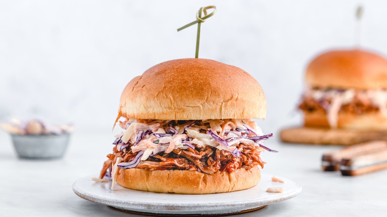 pulled pork with coleslaw