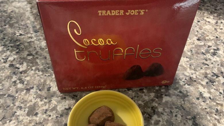 Trader Joe's cocoa chocolate truffles