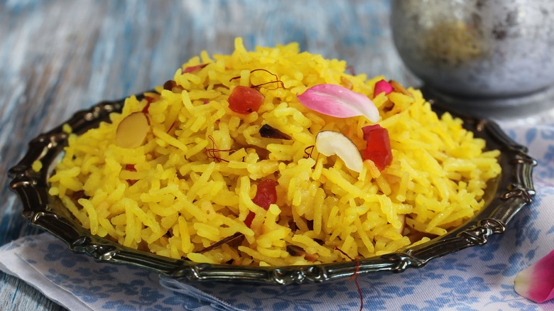 Pakistani sweet rice, zarda