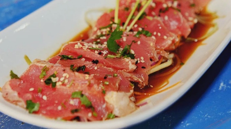 Fresh tuna carpaccio