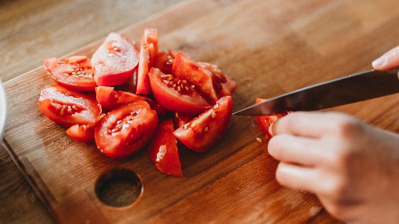 Sliced tomatoes