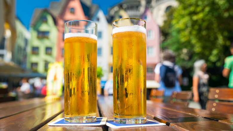 Kölsch beer on a table in Cologne