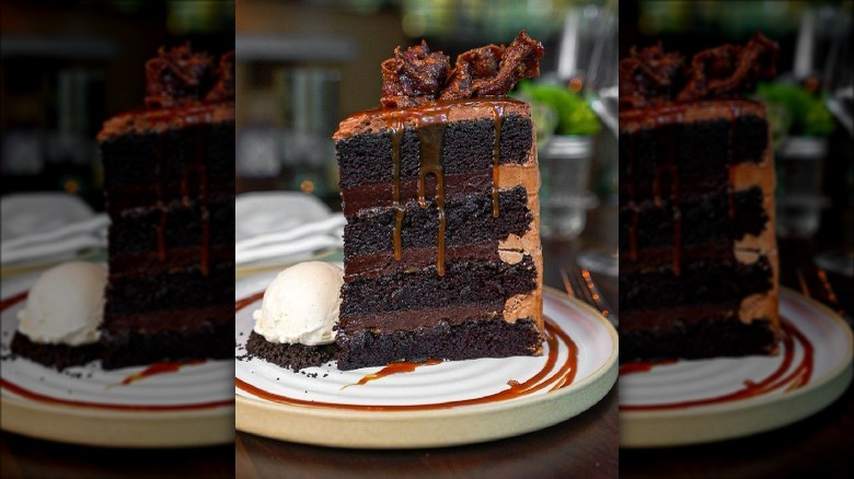 chocolate bourbon bacon cake