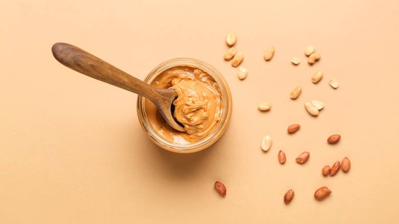 Peanut butter with peanuts