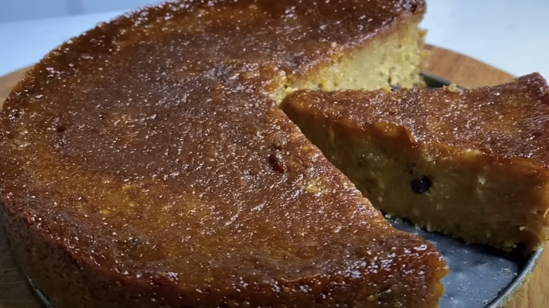 Jamaican sweet potato pudding